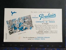 Assorbente Pubblicità " Cioccolatini Puledro - Canzoni De France -meunier Tu