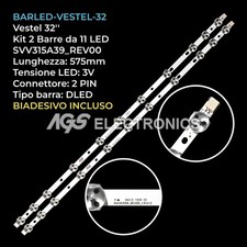KIT 2 BARRE LED TV VESTEL 32