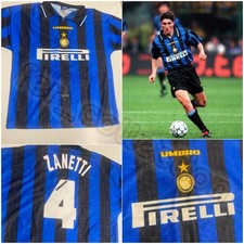 Maglia Shirt Trikot Camiseta Inter Milan home 1996-97 Zanetti Umbro ORIGINALE