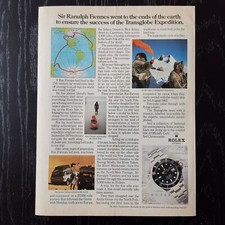 1984 Rolex Submariner ref. 16800 - Original AD Pubblicità Vintage