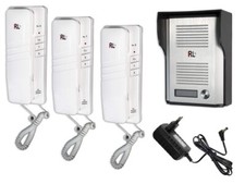 Citofono Monofamiliare 3 Cornette Interfono a parete da Interno casa RL-3203AAA