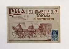 Cartolina II Settimana Filatelica Lucca 1947- Grande 12 X 18 Cm. Rara