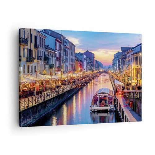 Quadro tela 70x50cm canale - quadro, su