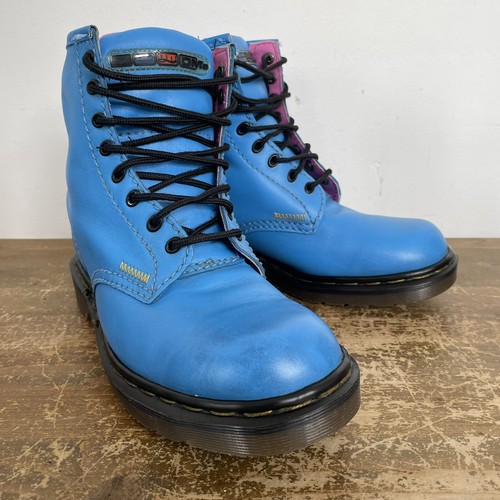 Stivali martens vintage blu - stivali,