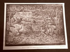 Stampa del 1924 La caccia al