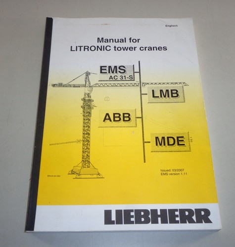 Istruzioni manuale liebherr - istruzioni,