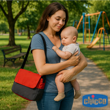 CHICCO - BORSA FASCIATOIO - CON TASCHE INTERNE - CHIUSURA A STRIP - REGOLABILE