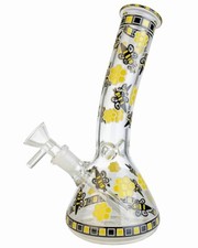 Tubo acqua vetro narghilè 8"