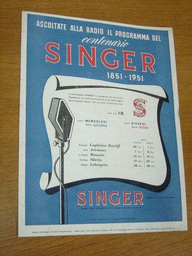 Singer centenario macchine - singer,