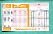 Schedina Totocalcio N.33 del