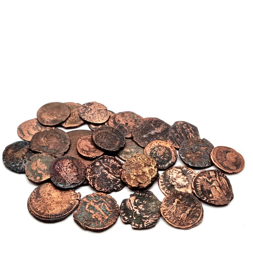 Roman coins 23x - coins, worn