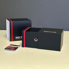 Scatola SECTOR originale orologio – con garanzia e copriscatola (13x11x9 cm)