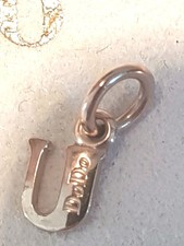 Dodo Ciondolo Lettera U Oro Rosa 9CT con bustina dodo Pomellato