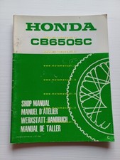 Honda CB 650 SC VARIANTI 1982 manuale officina originale