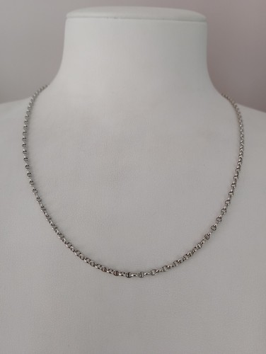 Collana oro bianco - in,