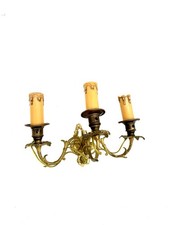 Applique Vintage 3 Luci Ottone