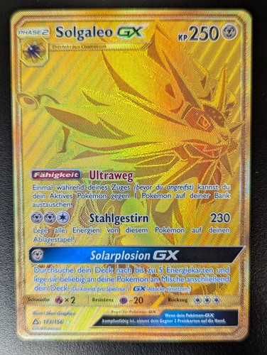 Carta pokemon solgaleo oro - carta,