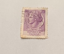 Francobollo Siracusa 25 Lire