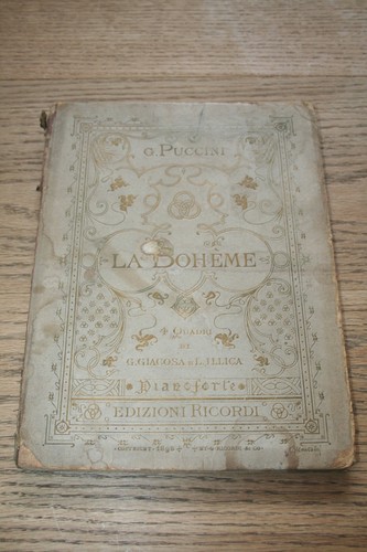 Puccini boheme pianoforte - g, la