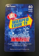 Carta iTunes Vans Warped Tour