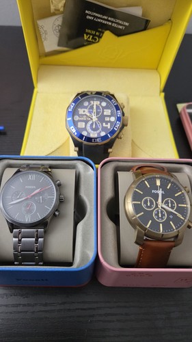 Lotto orologi fossil - lotto, 3