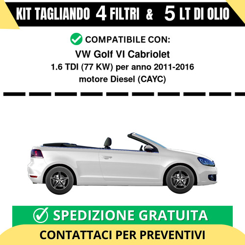 Tagliando per golf vi - tagliando, vw