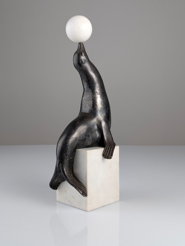 Scultura leone marino art - marino,