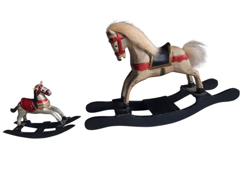 Cavalli dondolo in legno - 2,