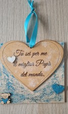 Natale Papà Targhetta Cuore