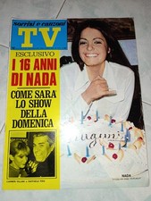 RIVISTA SORRISI E CANZONI TV 1969 N. 44. NADA, CARMEN VILLANI, RAFFAELE PISU. 