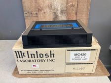 McIntosh MC420 Amplificatore Potenza 4 Canali Car Audio NOS VECCHIO MAGAZZINO CON SCATOLA WOW!
