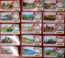 15 Gratta e Vinci VINCENTI CITTA' DELLE VACANZE Italiane/Estere-Esemplari singol