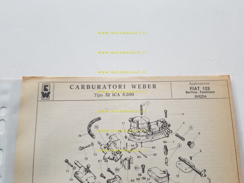 Weber carburatore ica 200 - 32,