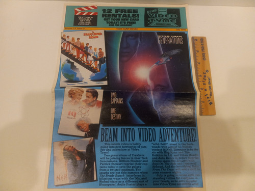 Video store magazine vintage - magazine,
