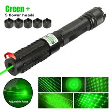 Penna puntatore laser verde 1mw messa a fuoco regolabile 520nm-500 luce fascio visibile+batt