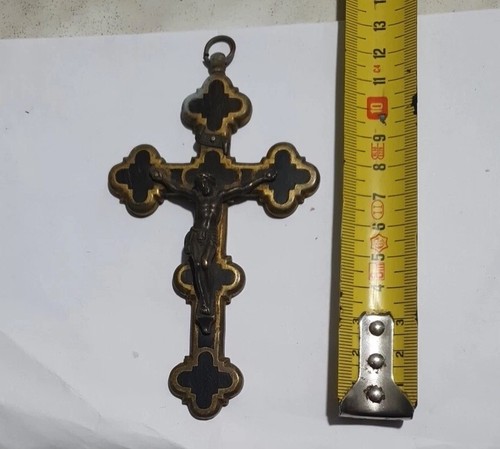 Antico crocifisso bronzo - crocifisso,