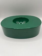 Posacenere Pubblicitario Olivetti  "O" design Soavi 1968 plastica verde vintage