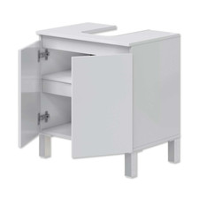 Mobile bagno sottolavabo bianco lucido cm 60x40x63,5h in kit incasso colonna