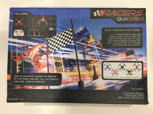 Quadrone racers with obstacle - with,