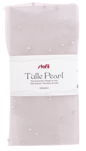 Tulle pearl bianco 100x68cm - tulle,