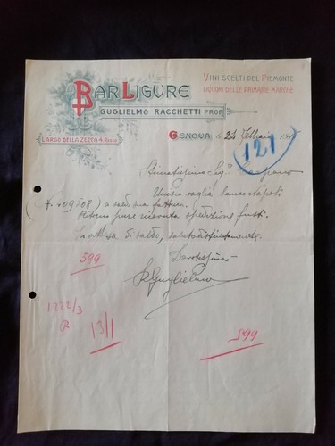 Carta intestata genova bar - carta,