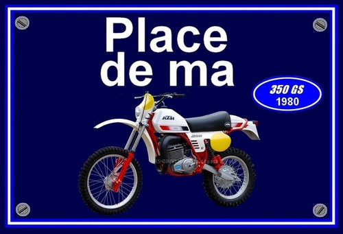 Plaque place ma ktm 350 - ",