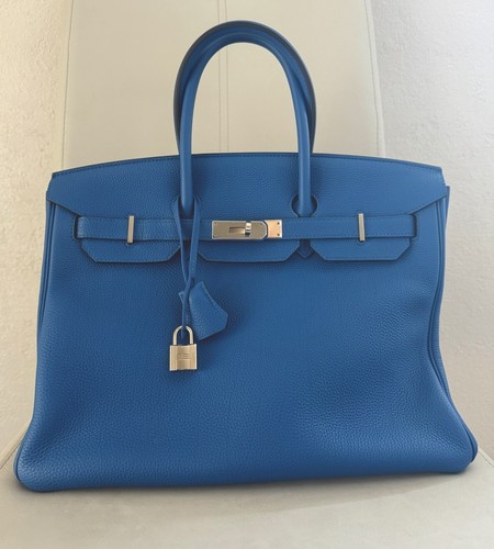 Hermes birkin togo bleu - birkin, 35