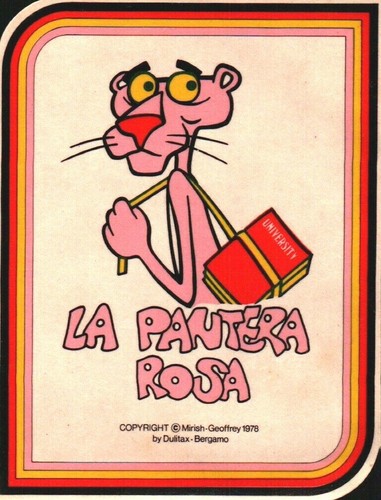 Pantera rosa adesivo - la,