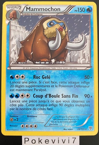 Carte pokemon mammochon - pokemon,