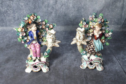 Antica coppia candelabri - coppia, di