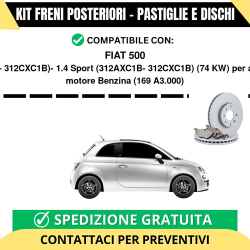 Kit freni posteriori per - posteriori,
