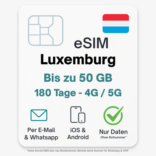 Lussemburgo esim tariffa dati - esim,