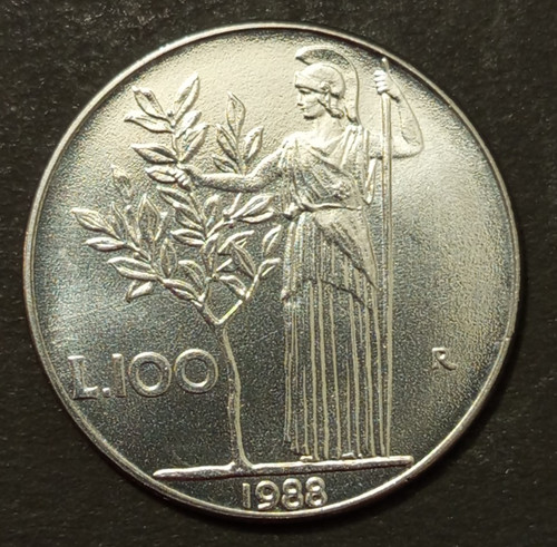100 lire minerva - 1977, 1978