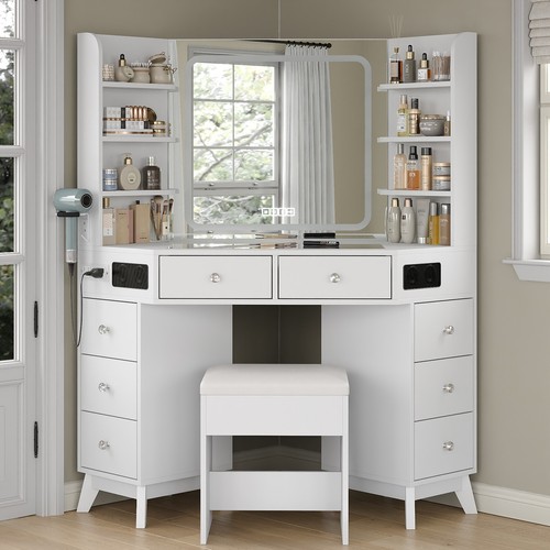 Vanity scrivania angolare - vanity, con